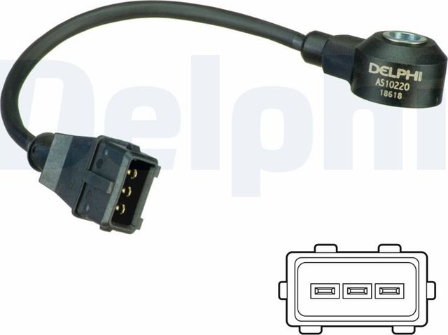 Датчик детонации Delphi для Audi S3 I (8L) 1999-1999. Артикул AS10220