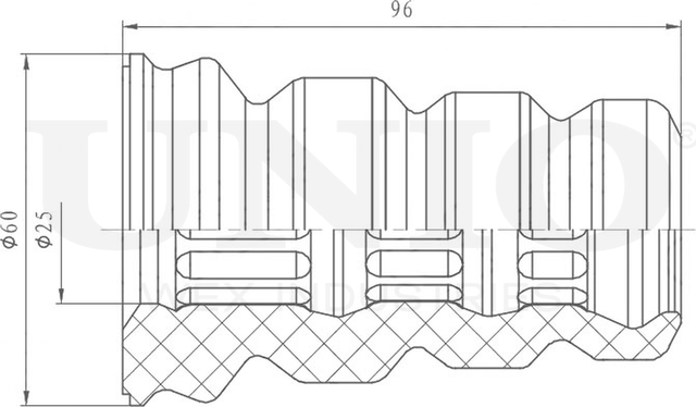 Отбойник амортизатора (Unio). Артикул DUC-40029
