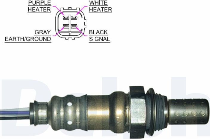 Лямбда-зонд (кислородный датчик) Delphi. Артикул ES20156-12B1