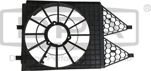 Вентилятор радиатора двигателя DPA для Skoda Rapid I 2012-2019. Артикул 11211838902