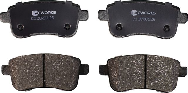 Колодки тормозные задние (Low Metallic) (Cworks). Артикул C12CR0126