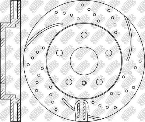 Тормозной диск NiBK. Артикул RN1417DSET