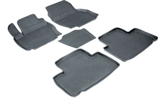 Коврики резиновые Seintex с высоким бортиком для салона Ford S-Max 2006-2015. Артикул 01362