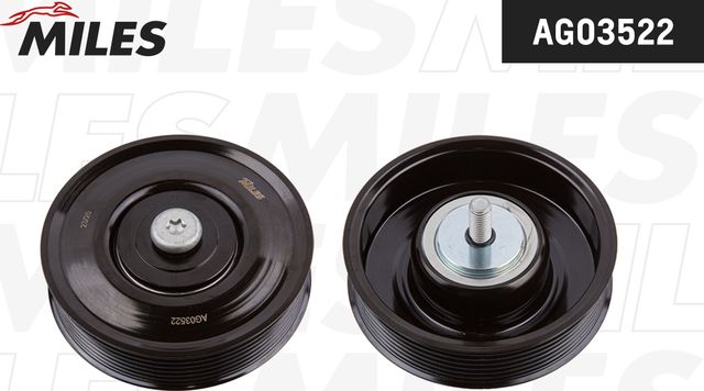 Направляющий (ведущий) ролик приводного клинового ремня Miles для Geely Atlas I 2018-2026. Артикул AG03522