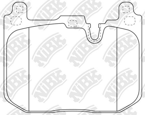 Тормозные колодки NiBK передние для MINI Hatch III (F55/F56) 2015-2026. Артикул PN0672