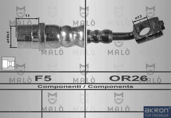 Тормозной шланг Malò. Артикул 8904