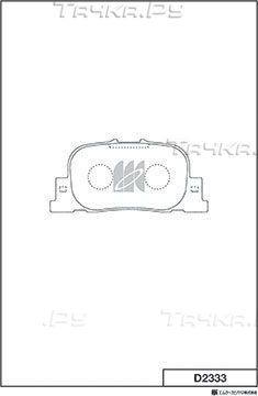 Тормозные колодки MK Kashiyama задние для BYD F3 II 2007-2026. Артикул D2333