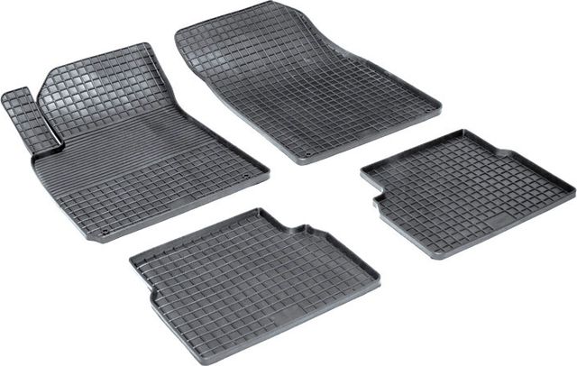 Коврики резиновые Seintex с узором сетка для салона Cadillac BLS 2006-2009. Артикул 00638