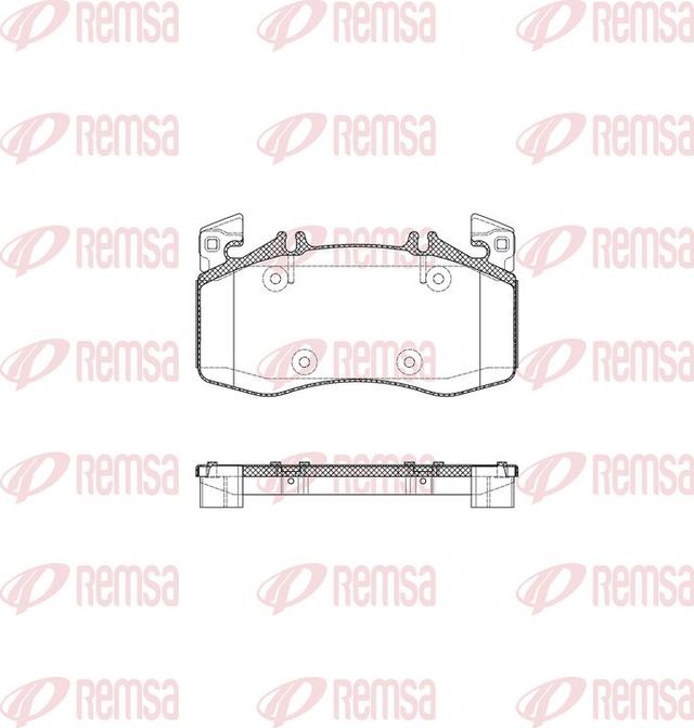 Тормозные колодки Remsa передние для Mercedes-Benz GLA II (H247) 2020-2026. Артикул 1908.00