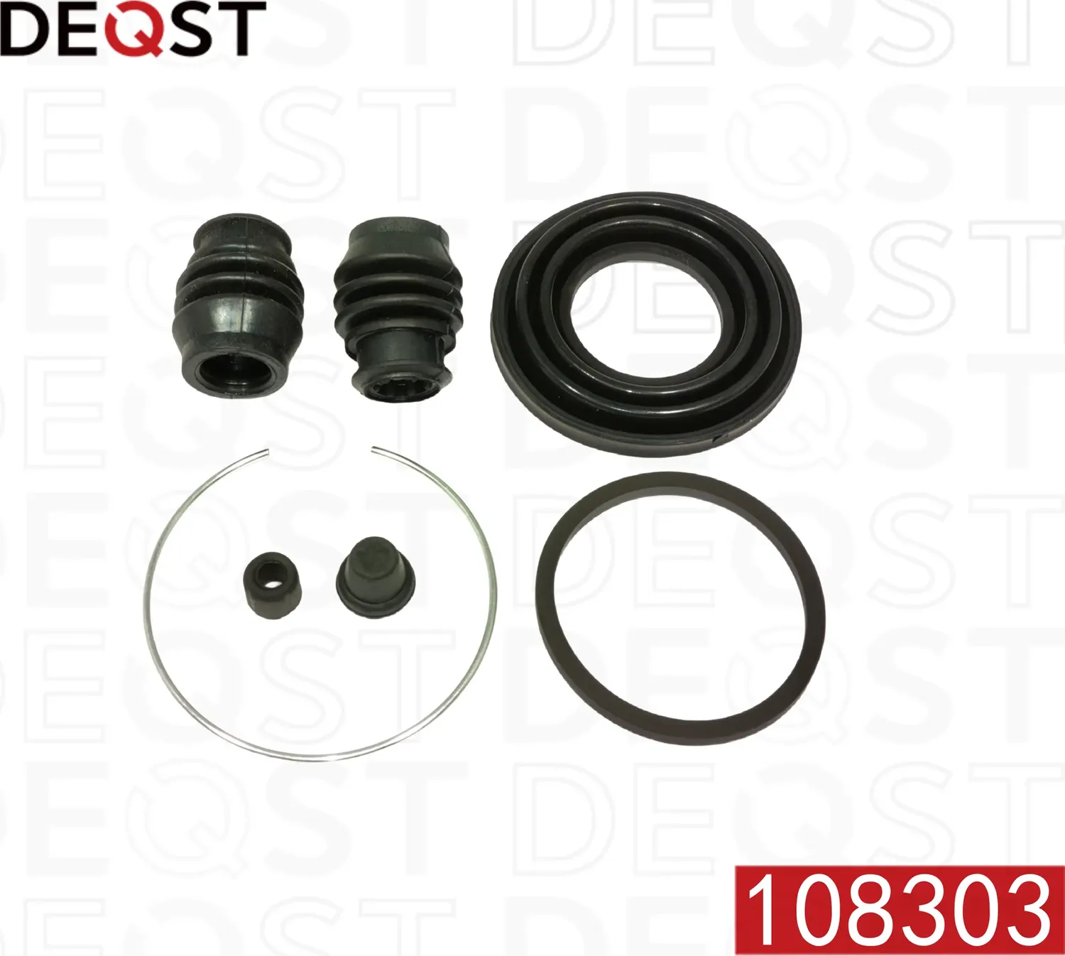 Ремкомплект тормозного суппорта заднего (для поршня 38 mm  суппорт Akebono) подходит дл SUBARU Fores (Deqst). Артикул 108303