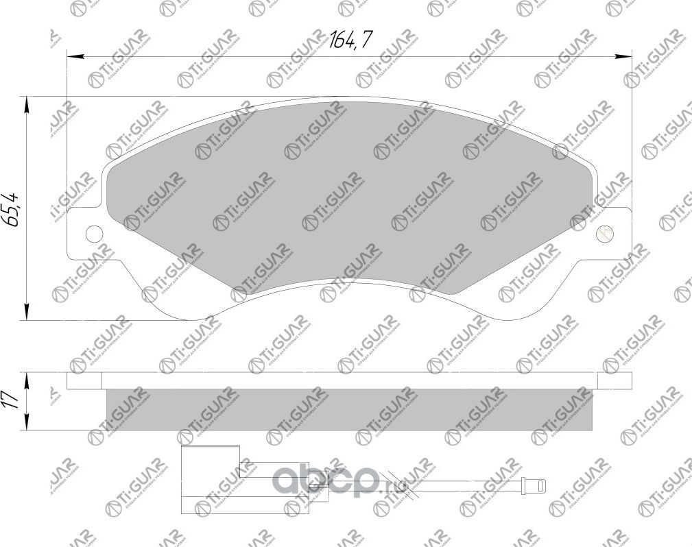 Тормозные колодки (TI-Guar). Артикул TG1723C