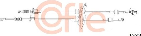 Трос переключения передач КПП Cofle для Citroen Jumper I 1994-2006. Артикул 92.12.7283