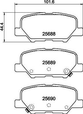 Тормозные колодки Hella Pagid. Артикул 8DB 355 020-291