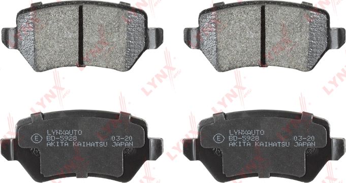 Тормозные колодки LYNXauto. Артикул BD-5928