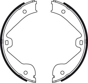 Тормозные колодки (стояночная тормозная система) TRW задние для Porsche Cayenne I (955) 2002-2010. Артикул GS8718