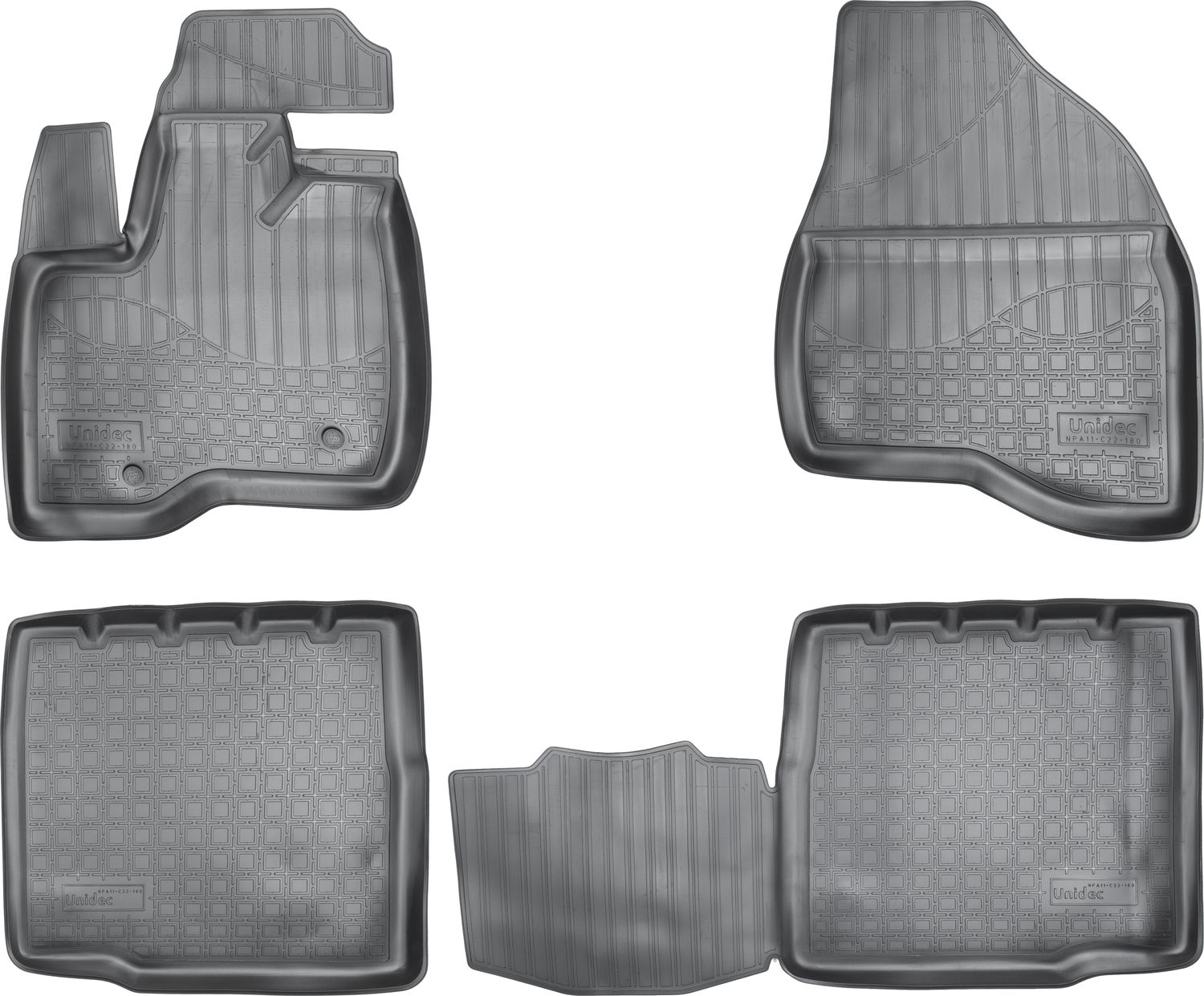 Коврики Норпласт для салона Ford Explorer V (U502) 2010-2026 (5 мест). Артикул NPA11-C22-180