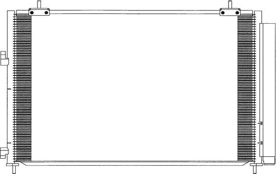 Радиатор кондиционера (конденсатор) Sakura (алюминий). Артикул 5461-9829