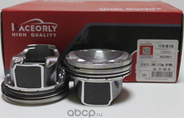 Комплект поршней VW 2.0 TSI CZP 06K107065AB (Raceorly). Артикул I01001015