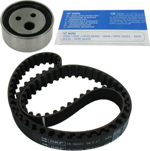 Ремень ГРМ с роликами (комплект) SKF для Renault Logan I 2004-2009. Артикул VKMA 06003