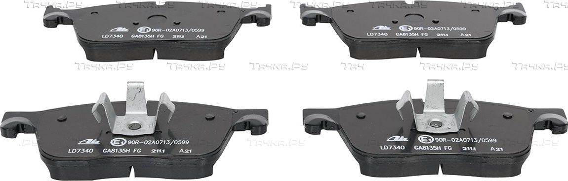 Тормозные колодки ATE Ceramic передние для Jaguar XE I 2015-2026. Артикул 13.0470-7340.2
