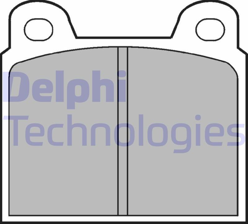 Тормозные колодки Delphi (Low-Metallic). Артикул LP20