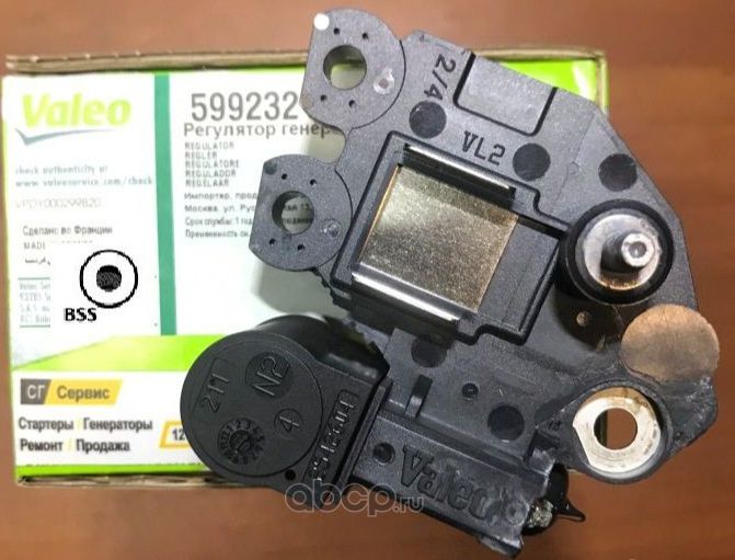 Реле-регулятор напряжения генератора Valeo VALEO NEW ORIGINAL SPARE PART. Артикул 599232