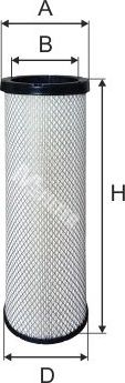 Воздушный фильтр MFilter. Артикул A 840/1