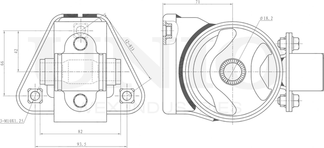 Опора двигателя (Unio). Артикул RMP-15022
