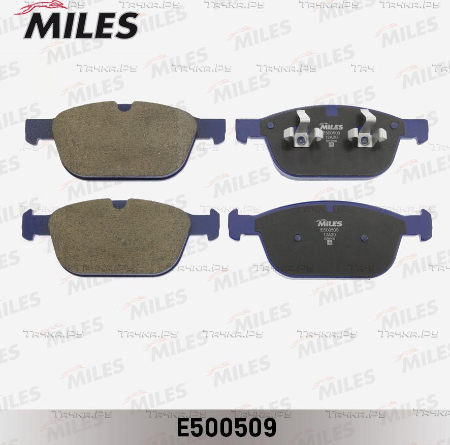 Тормозные колодки Miles (Керамика) передние для Volvo XC90 I 2002-2014. Артикул E500509