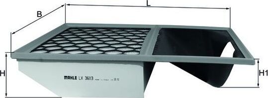 Воздушный фильтр Mahle. Артикул LX 3603