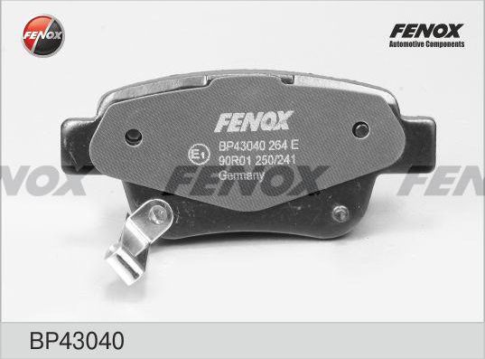 Тормозные колодки Fenox. Артикул BP43040