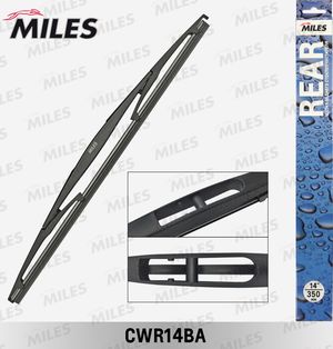 Щетка стеклоочистителя (дворник) Miles задняя для Mitsubishi Pajero IV 2006-2025. Артикул CWR14BA