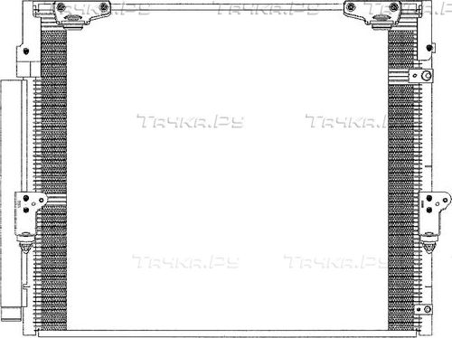 Радиатор кондиционера (конденсатор) Sakura для Lexus LX 570 2007-2026. Артикул 5461-9841