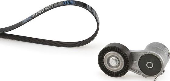 Приводной ремень поликлиновой с роликами (комплект) Gates Micro-V® Kit для Opel Combo C 2001-2012. Артикул K015PK940