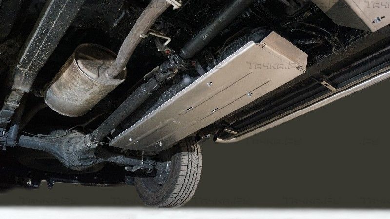 Защита алюминиевая ТСС (4 мм) для бака JAC T9 4WD (дизель) 2024-2026. Артикул ZKTCC00715