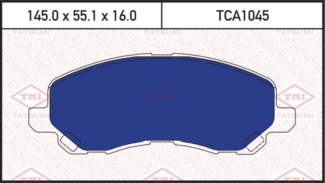Колодки тормозные перед MITSUBISHI ASX/Lancer/Outlander 2003 (Tatsumi). Артикул TCA1045