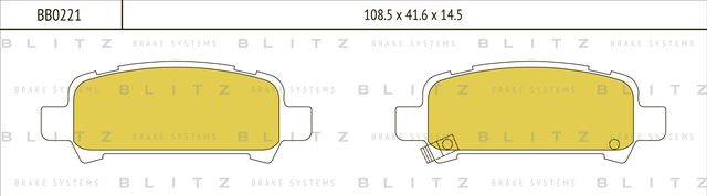 Колодки тормозные дисковые | перед | (Blitz) Blitz. Артикул BB0221