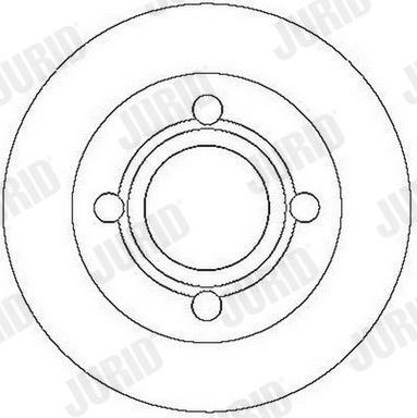 Тормозной диск Jurid задний для Audi 100 III (C3) 1988-1991. Артикул 561626J