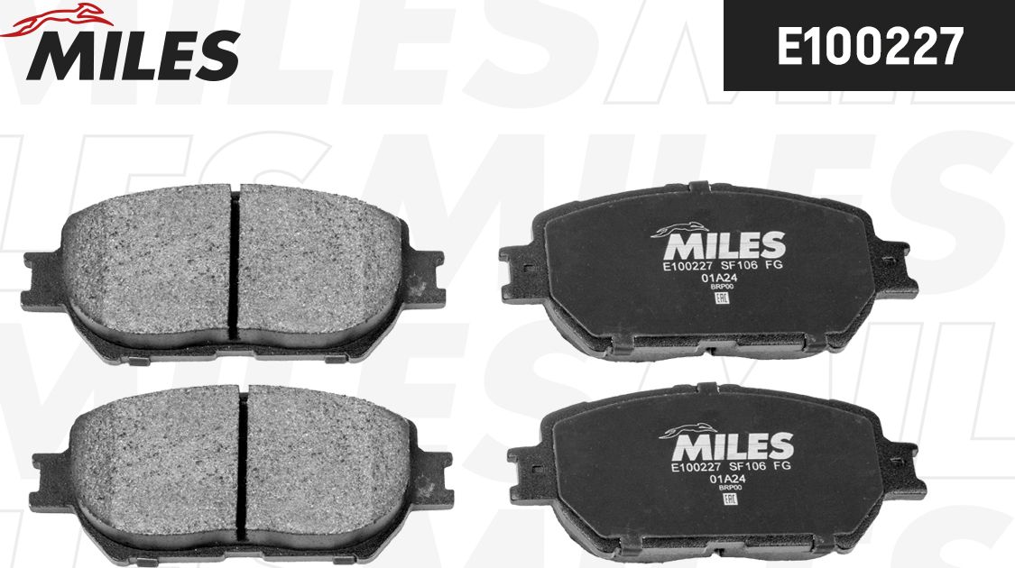 Тормозные колодки Miles (Semi-Metallic). Артикул E100227