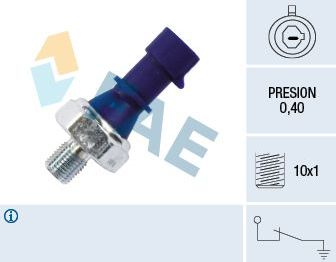 Датчик давления масла FAE для Opel Meriva B 2011-2017. Артикул 12439