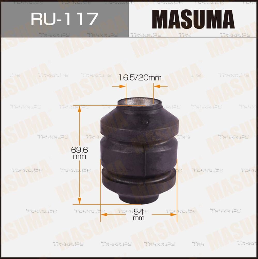 Сайлентблок переднего рычага подвески Masuma правый/левый нижний для Mitsubishi Delica IV 1995-2000. Артикул RU-117