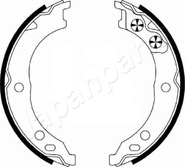 Тормозные колодки (стояночная тормозная система) Japanparts. Артикул GF-0230AF