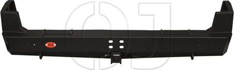 Бампер силовой OJ задний (упоры под реечный домкрат, квадрат 50х50, кронштейн запаски для установки на заднюю дверь) для Nissan Patrol Y61 2004-2010. Артикул 03.120.01