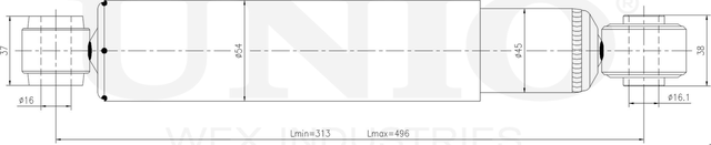 Амортизатор подвески (Unio). Артикул SAB-10676