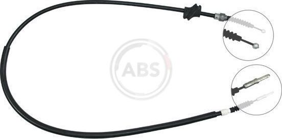 Трос ручника (тросик ручного тормоза) ABS задний левый для Audi Cabriolet 1991-2000. Артикул K10167