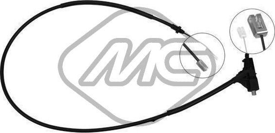 Трос ручника (тросик ручного тормоза) Metalcaucho передний для Peugeot 406 I 1995-2004. Артикул 82820