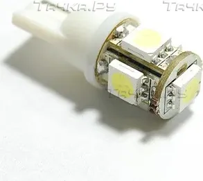 Лампа светодиодная W5W / T10 / 24V 5SMD бел 2845S5N1 (Ledo). Артикул 2845S5N1