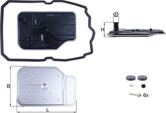 Фильтр АКПП Mahle. Артикул HX 230 KIT