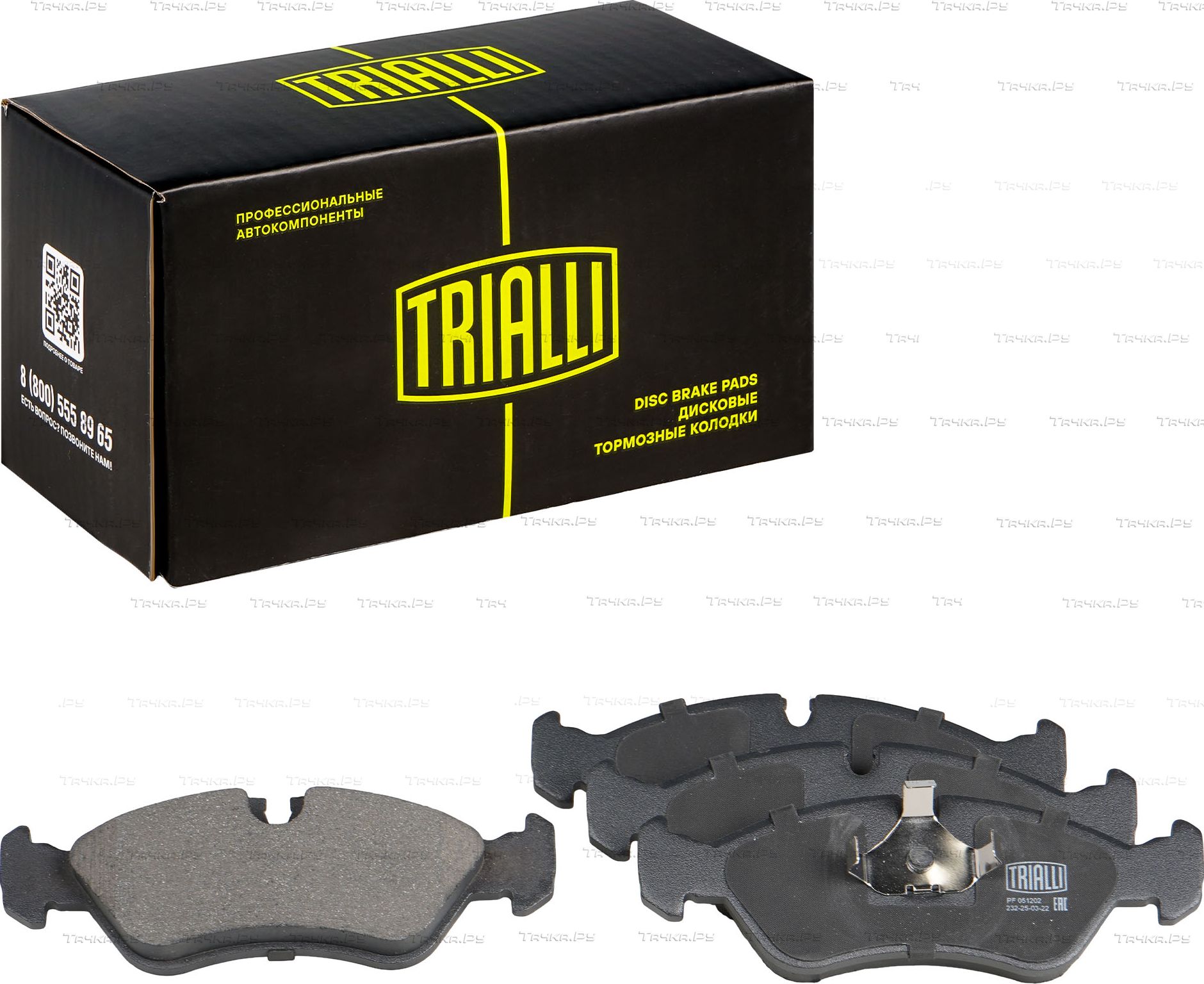 Тормозные колодки Trialli передние для Opel Vectra A 1988-1995. Артикул PF 051202