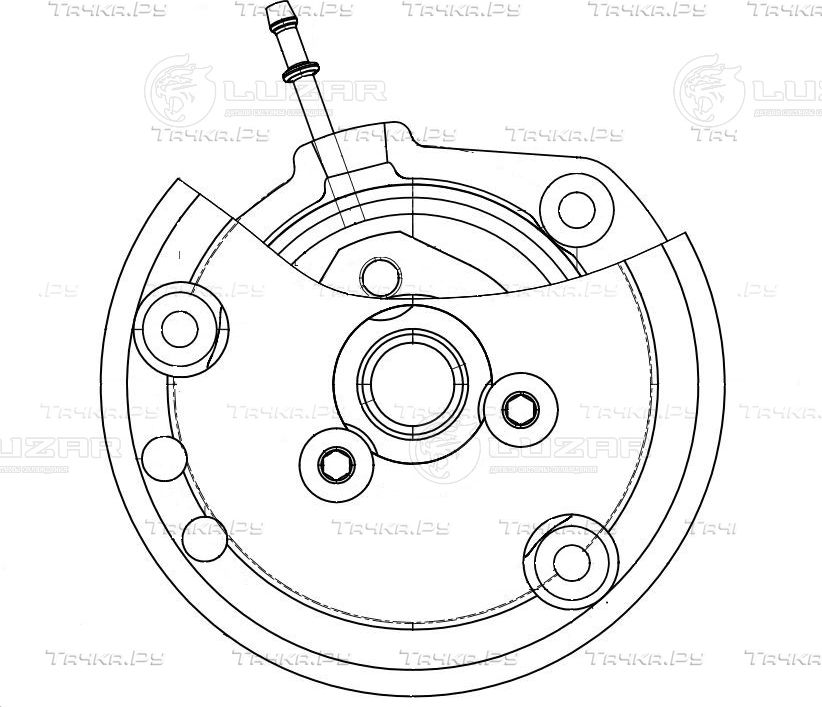Насос водяной VW TOUAREG 10 (Luzar). Артикул LWP1803